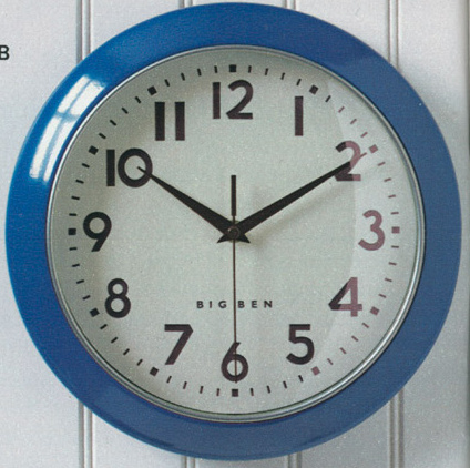 Westclox Big Ben Quartz Wall Clock Blue Round L.L. Bean Spring 2006 Catalog -> 10 - 11