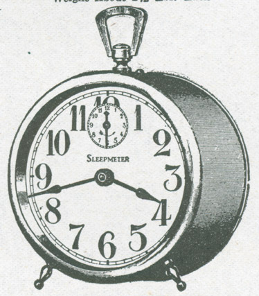 Westclox Sleepmeter Style 1 Plain 1916 Kelley-How-Thompson Catalog