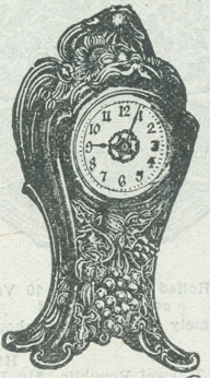 Westclox Vine Gold Plate 1916 Kelley-How-Thompson Catalog -> 2355