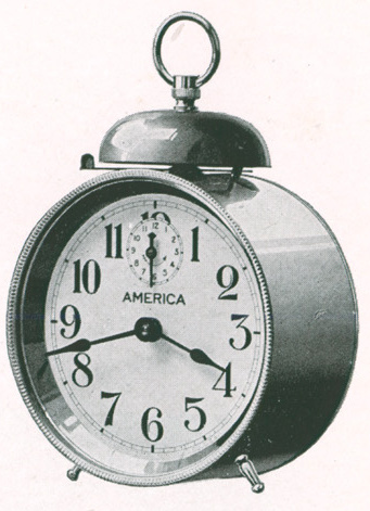 Westclox America Style 1 Nickel S. H. Clausin & Co. 1917 Catalog -> 298-3-Westclox-4