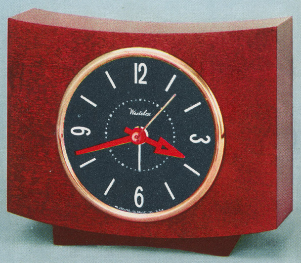 Westclox Pittsfield Mahogany Plain New Models and Highlights, 1954 -> New Electric Prim, Pittsfield, Sleepmeter