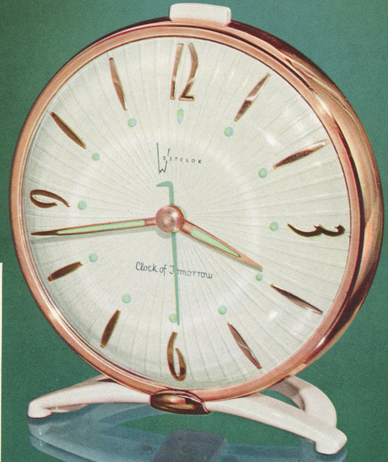 Westclox Clock Of Tomorrow White 1955 Westclox Catalog -> 1