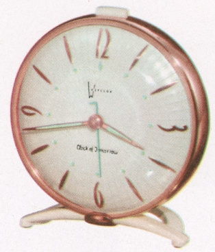 Westclox Clock Of Tomorrow White Westclox 1956 Catalog -> 2