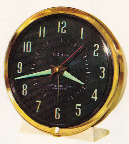 Westclox Big Ben Style 7 White Brown Luminous Electric 1963 - 1964 Westclox Clock and Watch Catalog, USA; Westclox; LaSalle - Peru Illinois -> 7