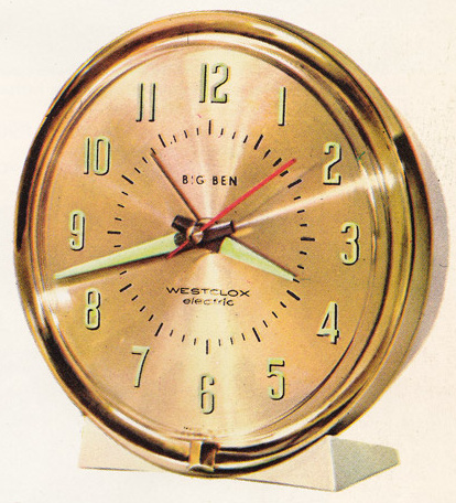 Westclox Big Ben Style 7 White Gold Luminous Electric 1963 - 1964 Westclox Clock and Watch Catalog, USA; Westclox; LaSalle - Peru Illinois -> 7