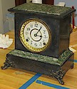 Seth Thomas Sussex Adamantine Mantel Clock Black A . . .