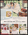 1950s-clock-radio-woman-SP. Decade of the 1950s Sa . . .