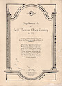 Ca. 1927 Supplement A to Seth Thomas Clock Catalog . . .