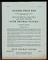 Seth Thomas Clocks, Electric and Key Wound. Includ . . .