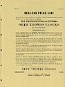 Dealers Price List, Self-Starting Electric and Key . . .
