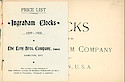 Price List, Ingraham Clocks 1899 - 1900 -> 1
