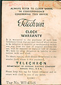 Illuminated Telechron Electric Alarm Clock Instruc . . .