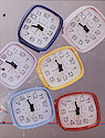 Westclox "Sassy Time" Windup Alarm Clocks