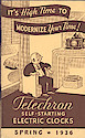 Telechron Spring 1936 Catalog -> Front