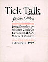 Westclox Tick Talk, February 1919 (Factory Edition . . .