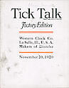 Westclox Tick Talk, November 20, 1920 (Factory Edi . . .