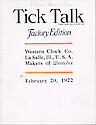 Westclox Tick Talk, February 20, 1922 (Factory Edi . . .