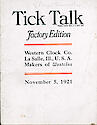 Westclox Tick Talk, November 5, 1921 (Factory Edit . . .