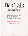 Westclox Tick Talk, January 5, 1922 (Factory Editi . . .