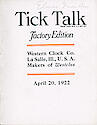Westclox Tick Talk, April 20, 1922 (Factory editio . . .