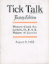 Westclox Tick Talk, August 5, 1922 (Factory Editio . . .
