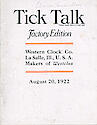Westclox Tick Talk, August 20, 1922 (Factory Editi . . .