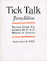 Westclox Tick Talk, September 5, 1922 (Factory Edi . . .