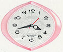 Westclox Sonnet Electric Wall Clock Pink