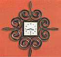 Westclox Scroll Electric Wall Clock Black