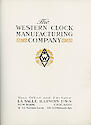 1907 Western Clock Manufacturing Company Catalog - . . .