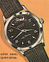 Westclox Lancer Wrist Watch Chrome Black Dial Blac . . .