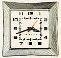 Westclox Frolic Electric Clock Chrome