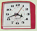 Westclox Walltone Electric Wall Red