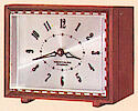 Westclox Sanford Mahogany Battery Clock