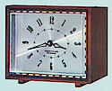 Westclox Sanford Walnut Battery Clock