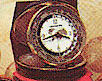 Westclox World Time Travel Clock Brown