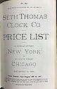 Seth Thomas Clock Co. Price List -> 1