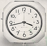Westclox Electric Wall Clock Green