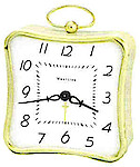 Westclox La Salle Style 3 Ivory Luminous