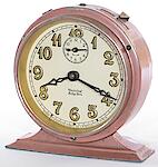 Westclox Baby Ben Style 2 Old Rose Solid Gold Leaf Numeral