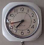 Westclox Electric Wall Clock Ivory