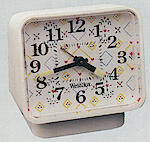 Westclox Nouveau Country Keywind White With Decorated Dial