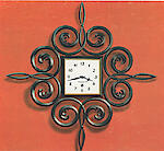 Westclox Scroll 8 Day Wall Clock Black