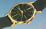 Westclox Shadow Thin Black Dial Black Suede Band