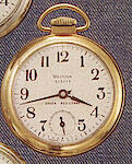 Westclox Scotty Style 3 Pocket Watch Gold Color Case