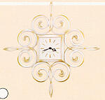 Westclox Scroll Battery Wall Clock White