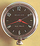 Westclox Canada Magnetic Auto Watch Black Dial Chrome Case Sweep