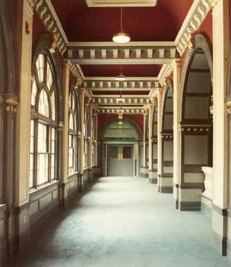 Second floor corridor looking north