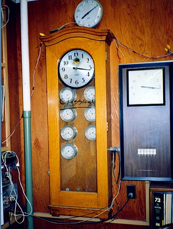 Master clock at classical High School, installed in 1921