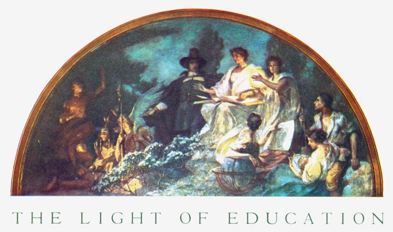 The Light of Education, painted by Robert Lewis Reid